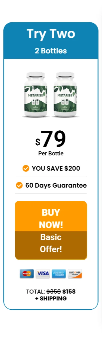 Metarise™ 2 bottles pricing